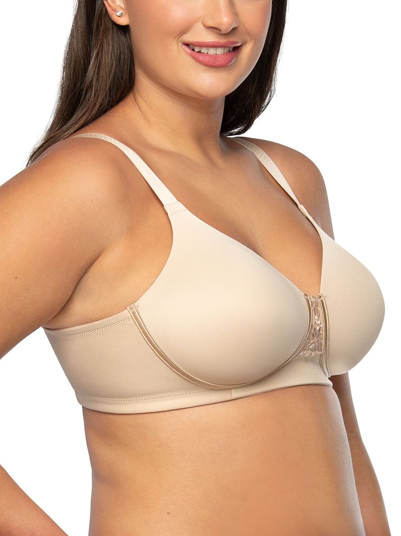 Vanity Fair womens Full Figure Beauty Back Smoothing Bra, Wirefree - Beige, 44C US - Image 1
